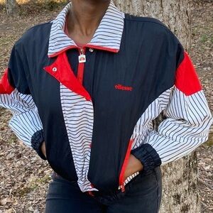 VINTAGE ELLESSE 80's Windbreaker Jacket